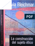 La Construccion Del Sujeto Etico Silvia Bleichmar PDF