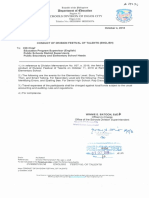 October 4, 2018 Division Memorandum No. S.2018: Epartnttiit of 01buration