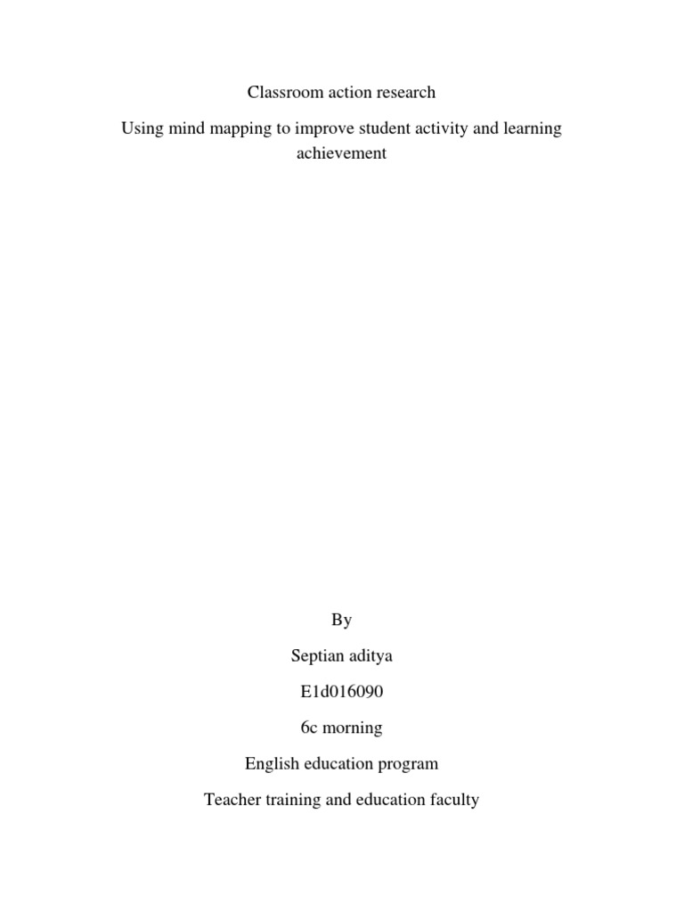 Classroom Action Research | PDF | Mind | Educational Psychology
