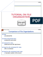Tutorial On File Organization: Comparison of File Organizations