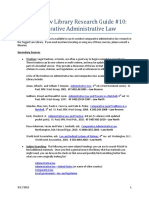 Taggart Law Library Research Guide #10: Comparative Administrative Law