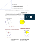 AREA Y PERIMETRO DEL CÍRCULO