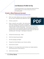Pinterest Profile Setup PDF