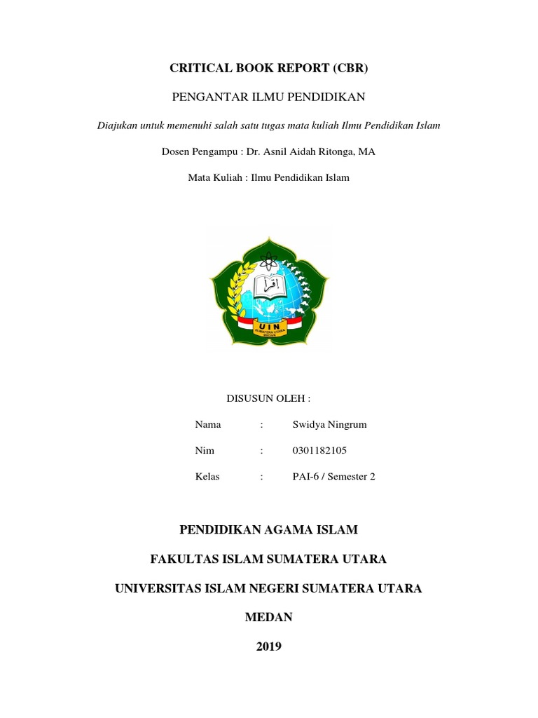 Critical Book Report Ilmu Pendidikan Islam