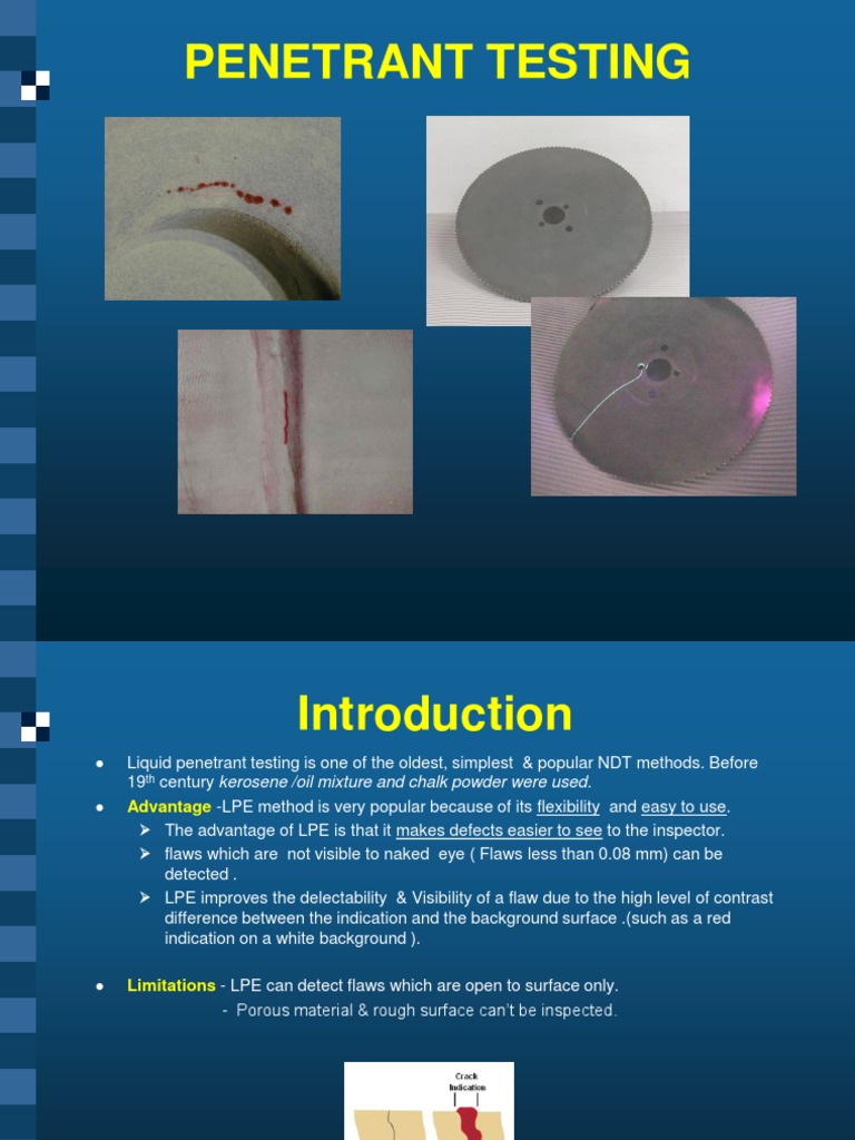 Liquid Penetrant Testing Guide | PDF | Industrial Processes | Building ...