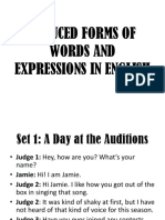 Reduced Forms and Expression in English