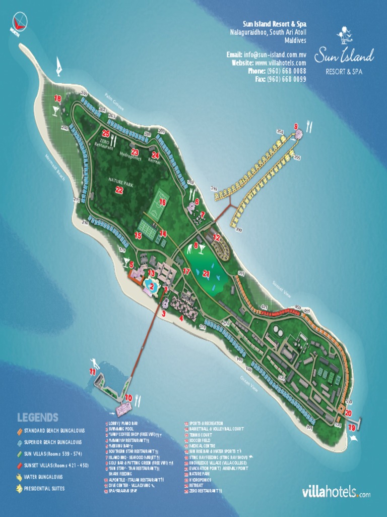 Sun Island Maldives Map Sun Island Map Updated | Pdf | Sports | Restaurant And Catering