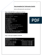 Troubleshooting Template For Techroutes Switch