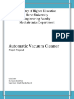 Automatic Vacuum Cleaner: Ministry of Higher Education Herat University Engineering Faculty Mechatronics Department