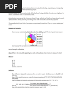 Definition of Statistics: Solved Example On Statistics