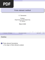 Finite Element Method: U. Saravanan