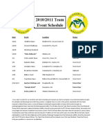 Summerville Takedown Team Event Schedule