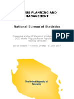 Census Planning and Management: National Bureau of Statistics