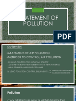 Abatement of Pollution