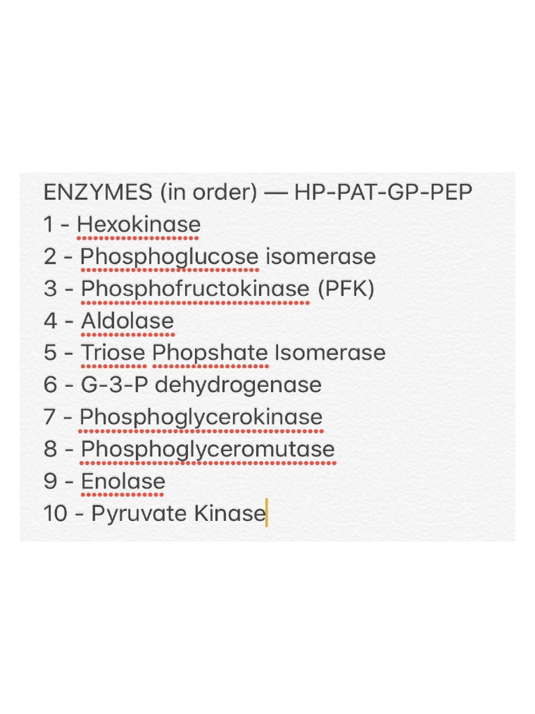 Glycolysis Mnemonics PDF