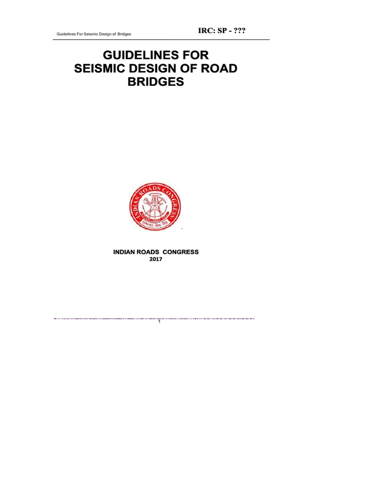 Irc Sp 114 2018 Pdf Pdf Earthquakes Deformation Engineering