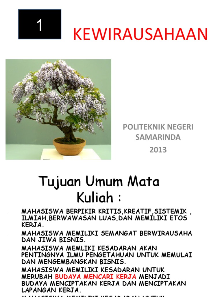 Bahan Slide Kewirausahaan 2019ppt Bahan Slide Kewirausahaan 2019ppt