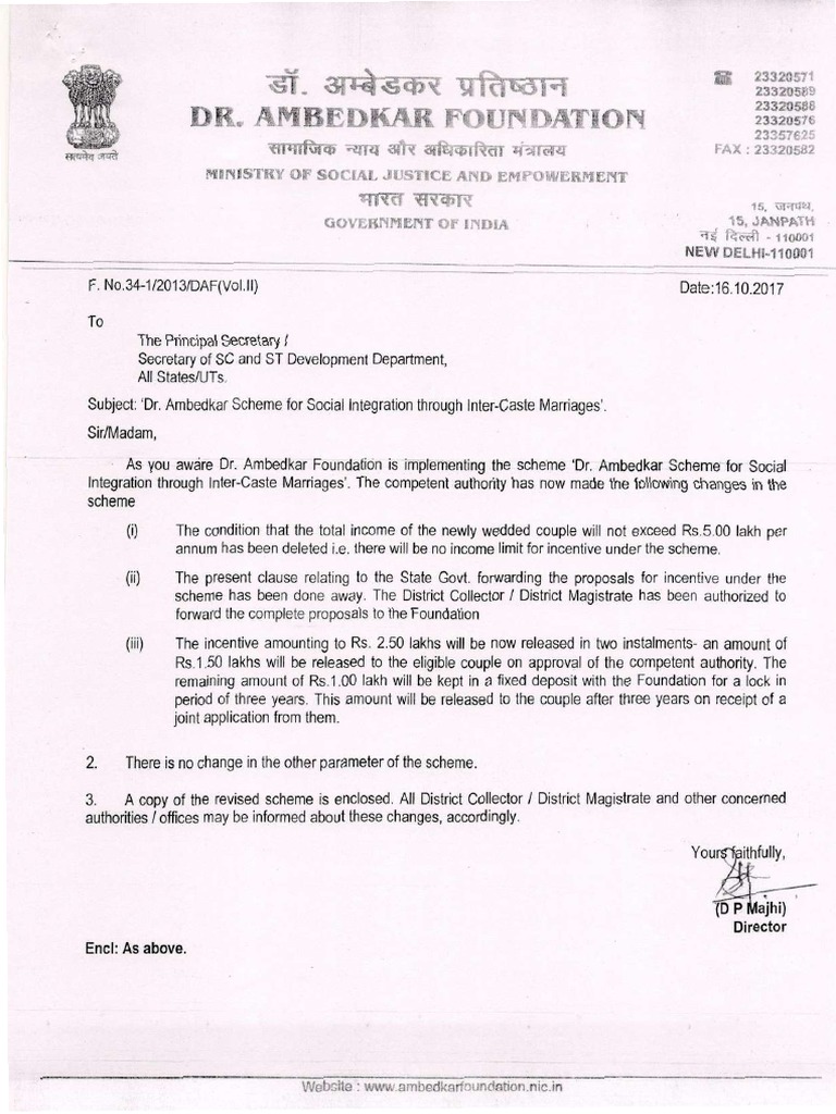 How To Apply For Dr Ambedkar Scheme For Social Integration
