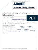 How To Perform An Adhesive Lap Joint Shear Strength Test - ASTM D1002