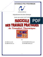 Fascicule TP - Echangeur de Chaleur