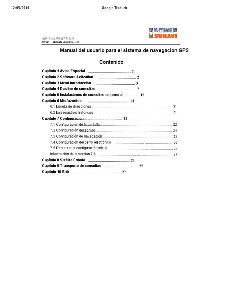 Manual Gps 2 | PDF
