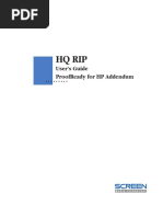 HQ Rip: User'S Guide Proofready For HP Addendum