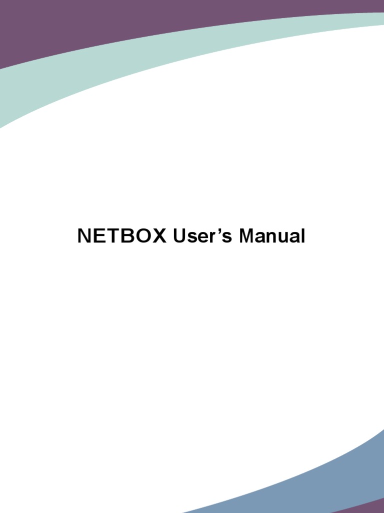 Netbox Ion 7 Manual en v1.2 | PDF | Home & Garden | Computers