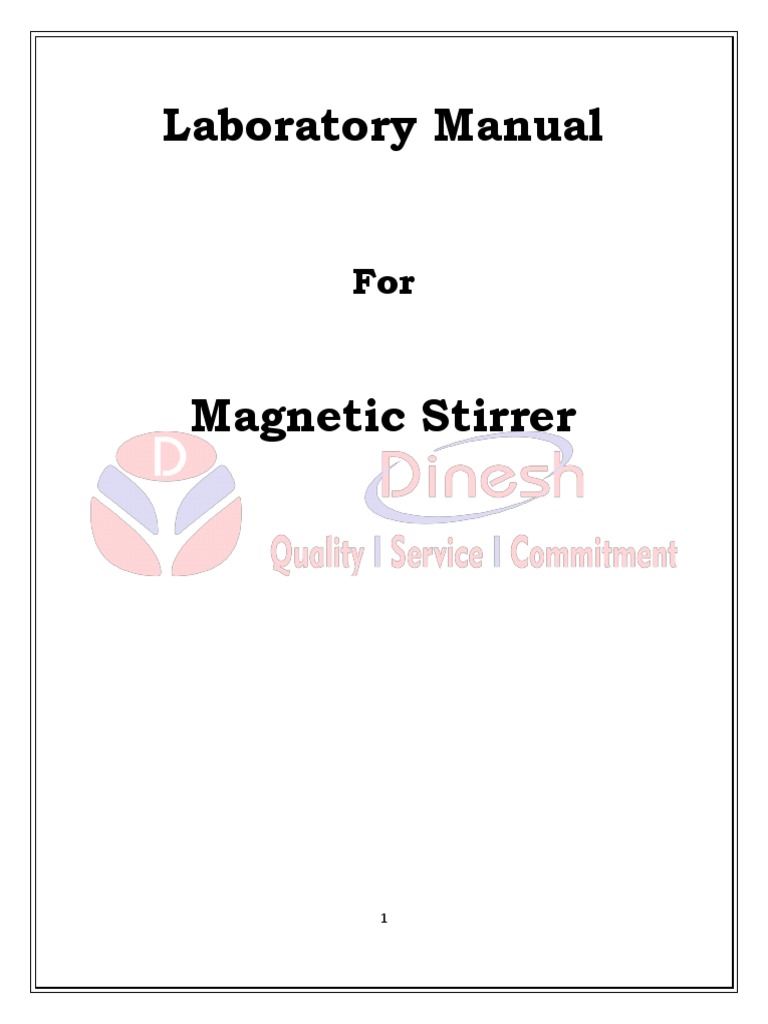 Stirrer Lab Manual PDF