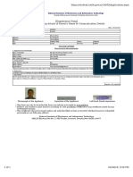 (Registration Wing) Form For Capturing Details of Parent's Name & Communication Details