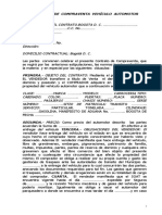 Contrato de Compraventa Vehículo Automotor