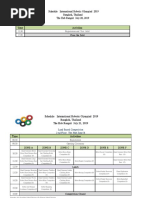 Interanational Robotic Olympiad 2019 Competition Schedule v2