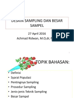 Desain Sampling Dan Besar Sampel-2016