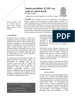 Propuesta de trabajo para evaluación de bomba peristáltica