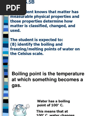 5 5b Melting And Boiling Points Celsius Fahrenheit