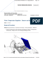 Water Temperature Regulator - Remove and Install