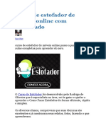 Curso de Estofador Online Com Certificado