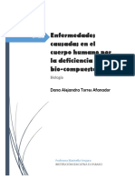 Enfermedades Causadas Por Deficiencia de Bioelementos en El Cuerpo Humano