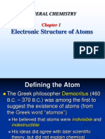 Electronic Structure of Atoms: General Chemistry