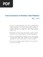 Future Scenarios of Pakistan-India Relations