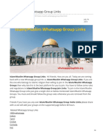 IslamMuslim Whatsapp Group Links