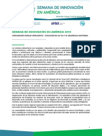 Nota Conceptual: Semana de Innovación en América