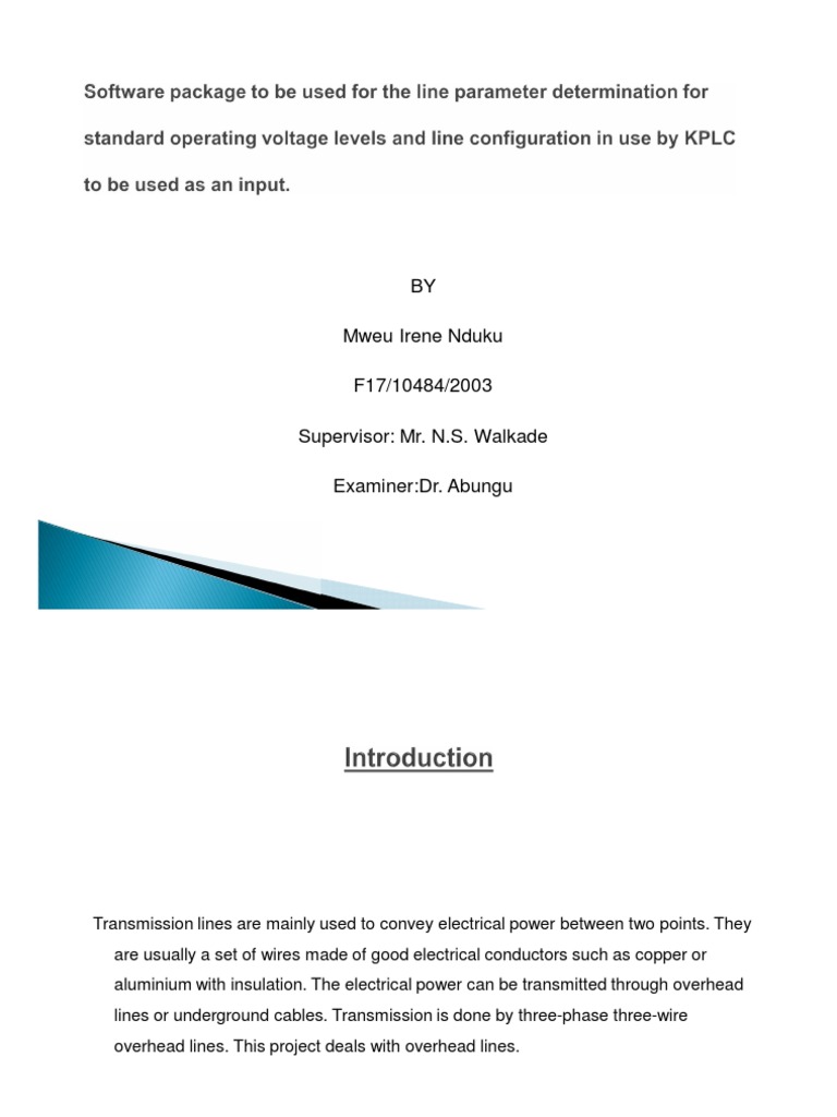 Transmission Line Parameter Software | PDF | Electric Power ...
