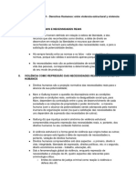 ALESSANDRO BARATTA, Derechos Humanos - Entre Violencia Estructural y Violencia Penal FICHAMENTO