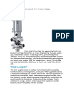 Aseptic Valve or Hygienic Valve