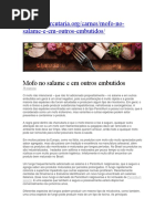 Mofo No Salame e em Outros Embutidos