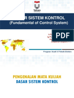 Dasar Sistem Kontrol: (Fundamental of Control System)