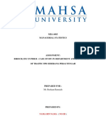 MBA 6083 Managerial Statistics: Mr. Rushaan Ramaiah