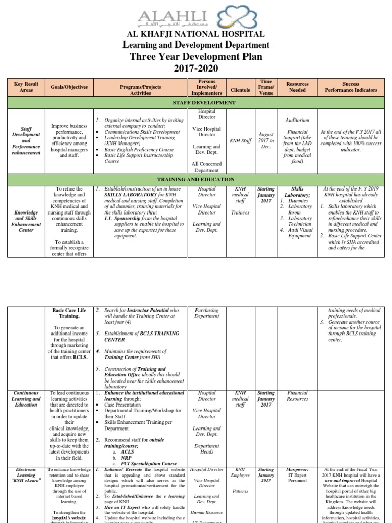 Annual Program Plan Pdf Hospital Health Care