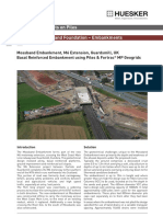 Basal Reinforced Piled Embankment on M6 Extension, Scotland, UK