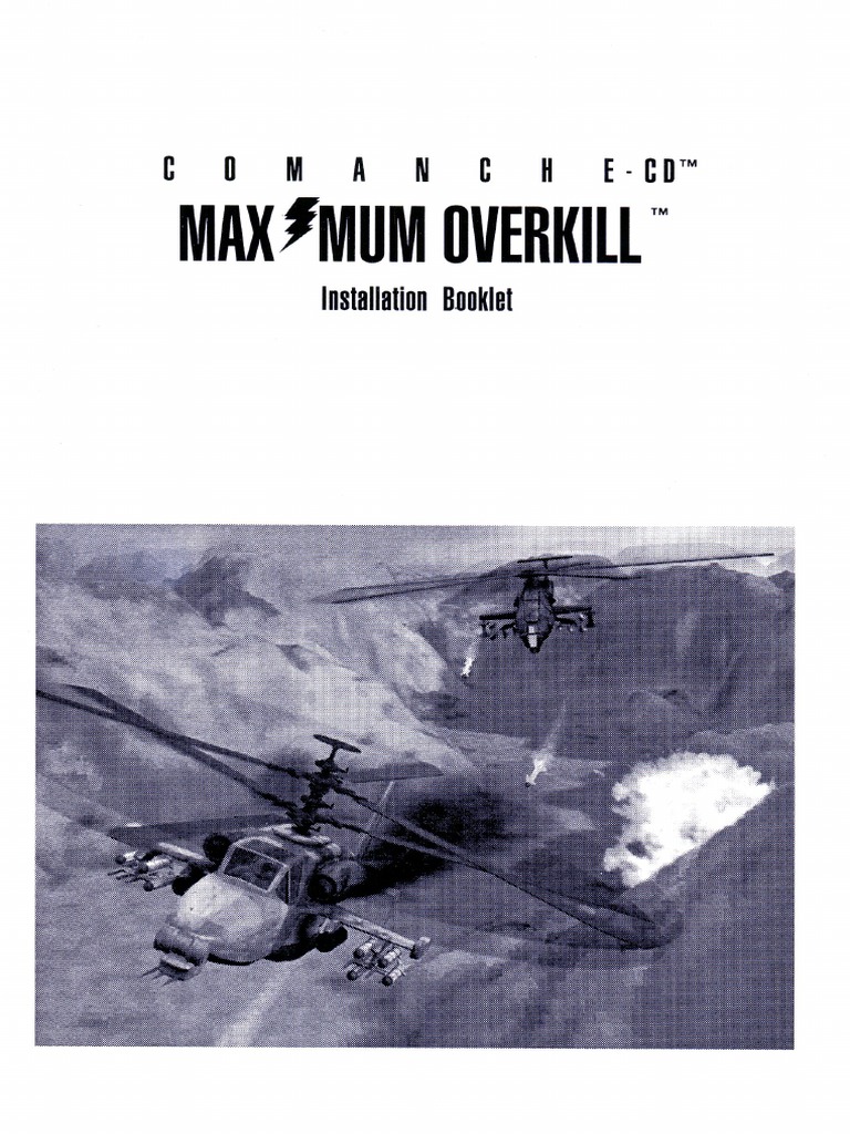 Comanche Maximum Overkill Cd Installation Booklet Pdf 